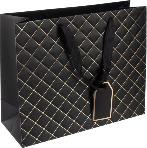 Kinkekott Quilt must 32 × 12 × 26 cm