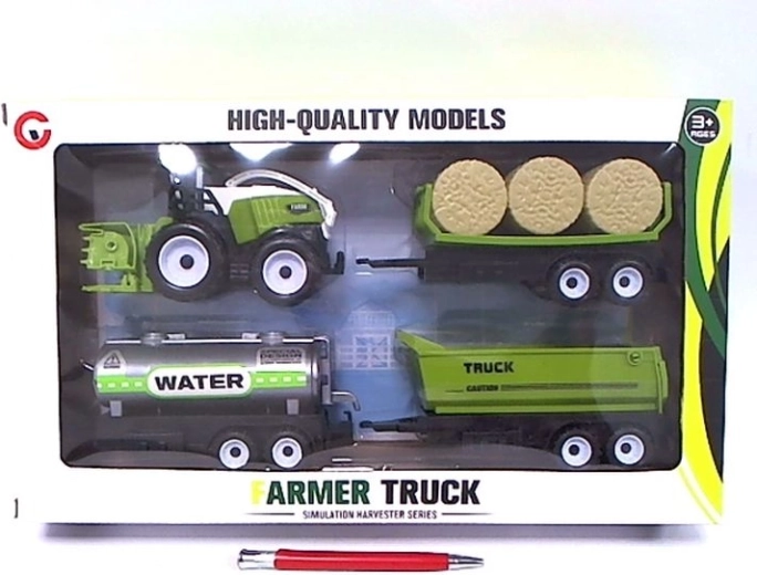 Tractor with trailers – children's farm vehicle set