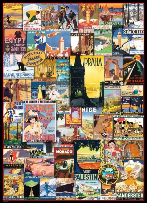 Reisiplakatid 1000-osaline pusle EUROGRAPHICS