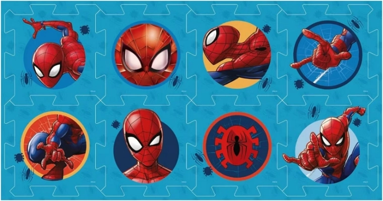 Põrandale mõeldud vahtpuzzle Spiderman 118,5 × 61,5 cm