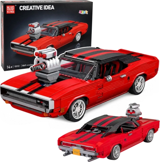 Konstruktsioonikomplekt sportauto Charger punane (1869 detaili)