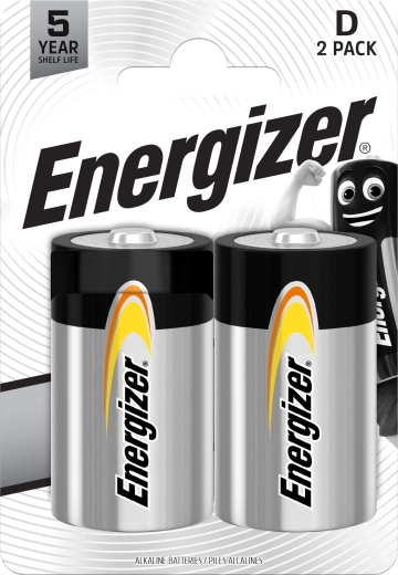 Aluselised patareid D ENERGIZER Everyday, 1,5 V (2 tk)
