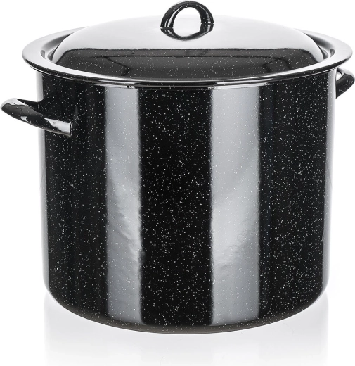 Enamelled pot with lid 30 cm, 17 l