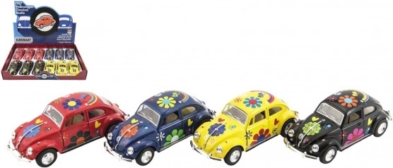 KINSMART VOLKSWAGEN beetle metallist automudel 13 cm, tagasitõmmatav (pull-back), 4 värvi