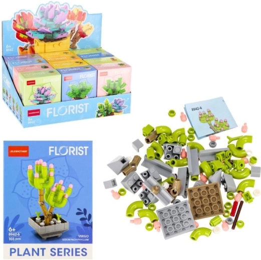 Flower Building Set 12 types – 71 pieces