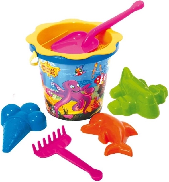 Liivamängukomplekt rehadega, 7 tk, assortii