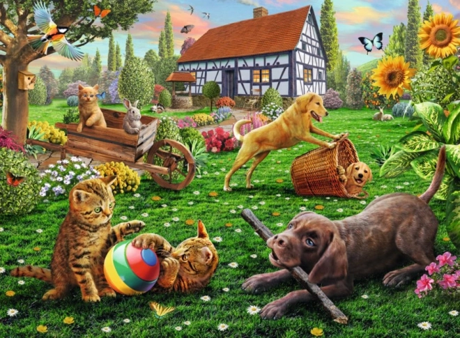 Ravensburgeri pusle Mäng hoovis – 200 tükki