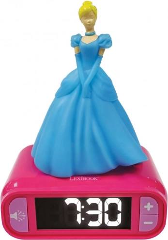 Laste äratuskell 3D öövalgusega DISNEY printsess Tuhkatriinu