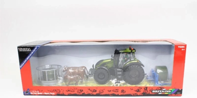 Britains komplekt traktor Valtra metallic olive green 1:32