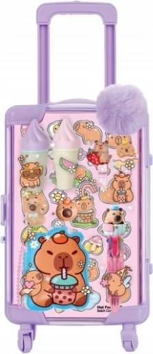 Hot Focus stationery set in a carrying case with capybara design
