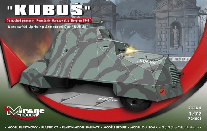 Kubuś – Varssavi ülestõusu 1944 soomusauto, mõõtkava 1:72