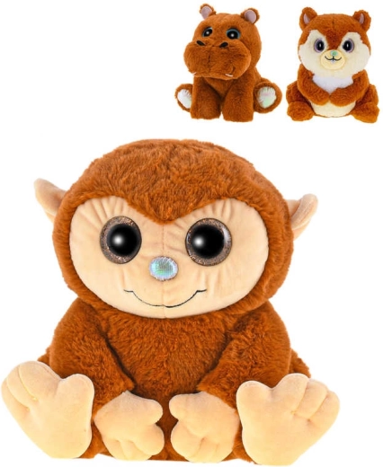 Lõhnav plüüsloomake safari, istuv 18–19 cm, karamell - 1 tk