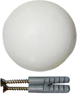 Door impact bumper 60 mm – white, 2 pcs