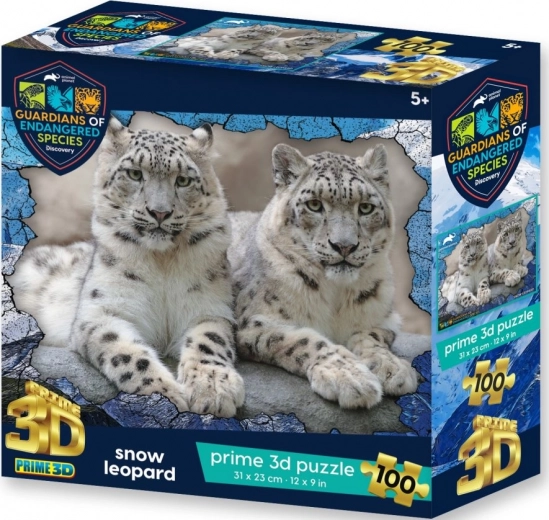 3D pusle Lumileopardid 100 tükki