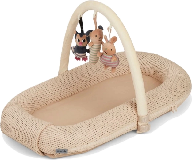 Carlo Baby beebipesa mängukaarega beige
