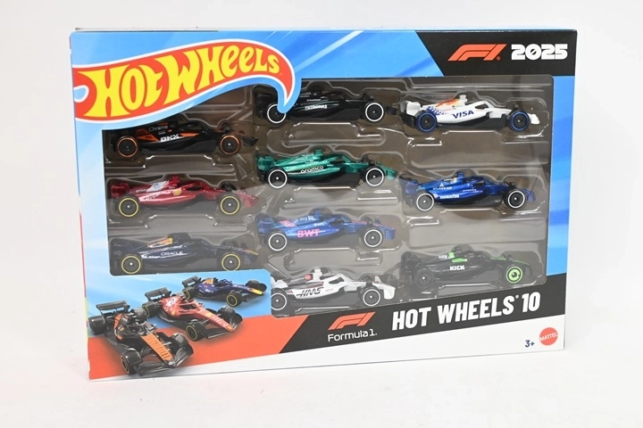 Hot Wheelsi F1 Race Team autode komplekt, 10 tk