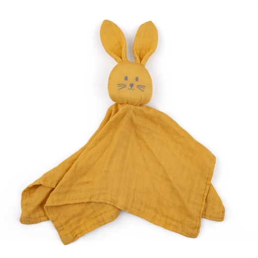 Petite&Mars bambusest musliinist kaisujänku Hugo intense ochre