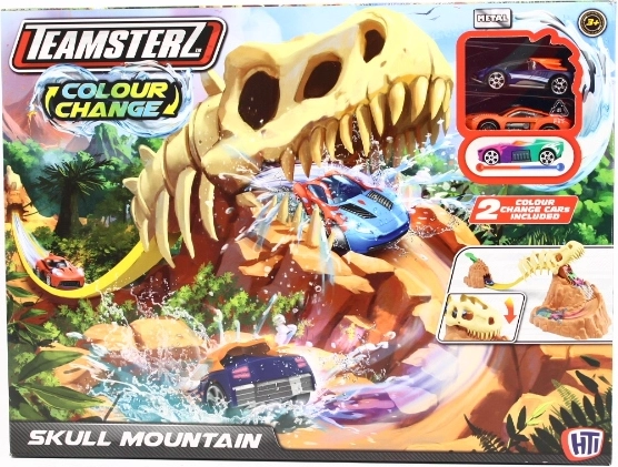 Teamsterz playset with color-changing cars
