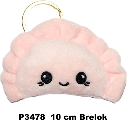 Roosa pierogi võtmehoidja 10 cm