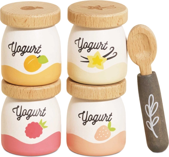 Le Toy Van puidust mängujogurtid lusikaga