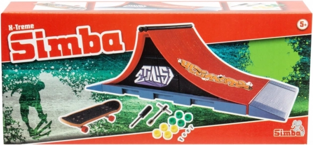 Mini fingerboard X-Treme rampiga firmalt SIMBA