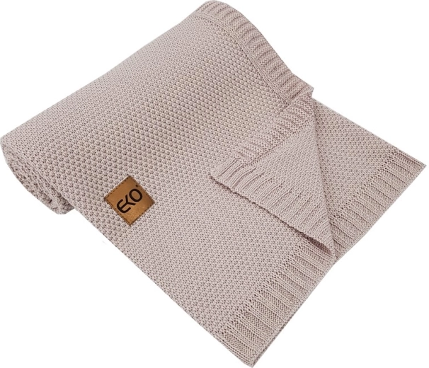 EKO bamboo blanket, powder pink, 100 × 80 cm