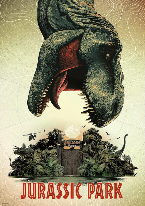 Puzzle TREFL Premium Plus JURASSIC PARK – filmi plakat, 1000 tükki