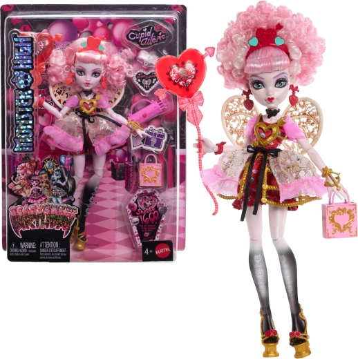 Monster High Sweetly Spooky Birthday Cupid Asteria – Collector Doll with Accessories