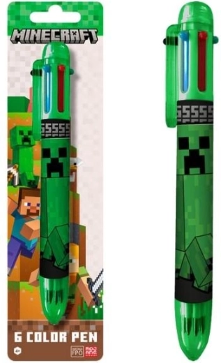 Kuuevärviline Minecrafti pastapliiats