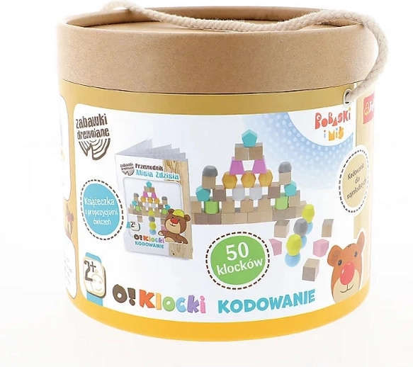 Puidust kodeerimisklotsid Bobaski i Miś