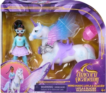 Unicorn Academy tiivamaagia Layla ja ükssarvik Glacier koos tarvikutega