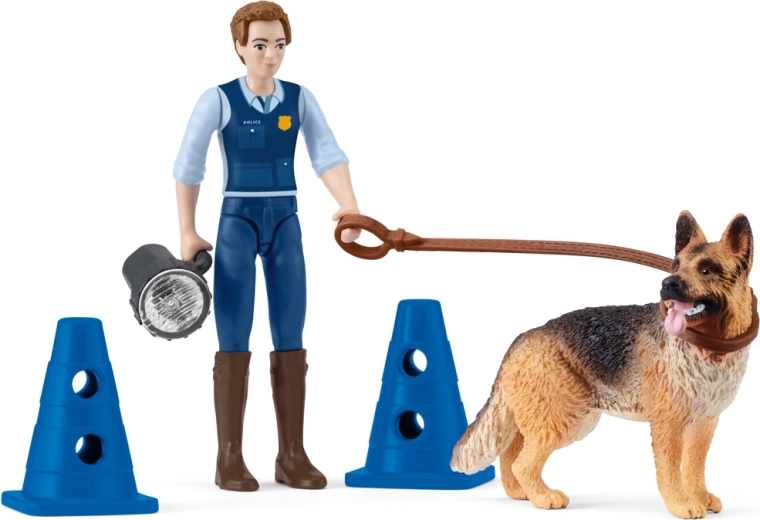 Schleich Pocket Playset – Police Operation with Dog
