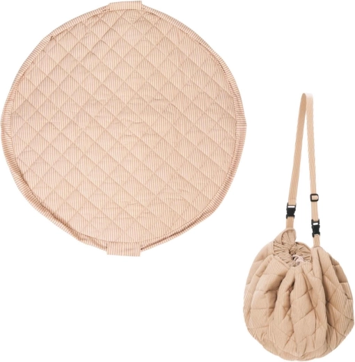 Play&Go Noomad Soft mängutekk ja mänguasjakott stripes brown