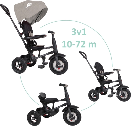 QPlay kokkupandav kolmerattaline Rito Air Gel hall