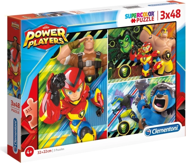 Puzzle Power Players 3x48 tükki