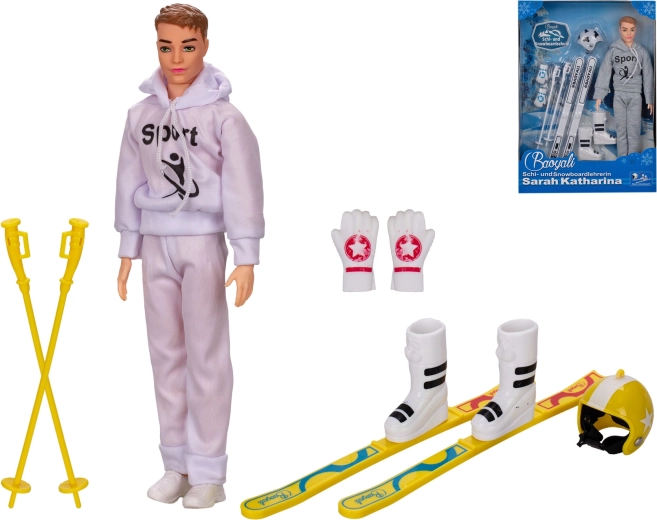 Skiing Doll 29 cm with Accessories