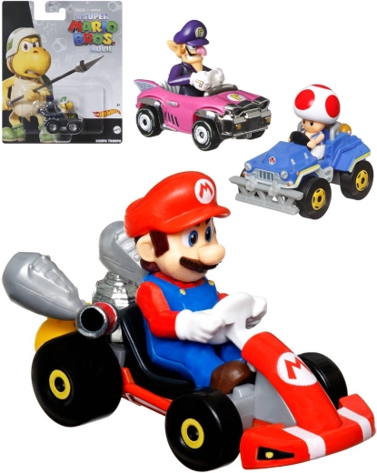 Mattel Hot Wheels Mario Kart metallist mänguauto koos figuuriga – 1 tk