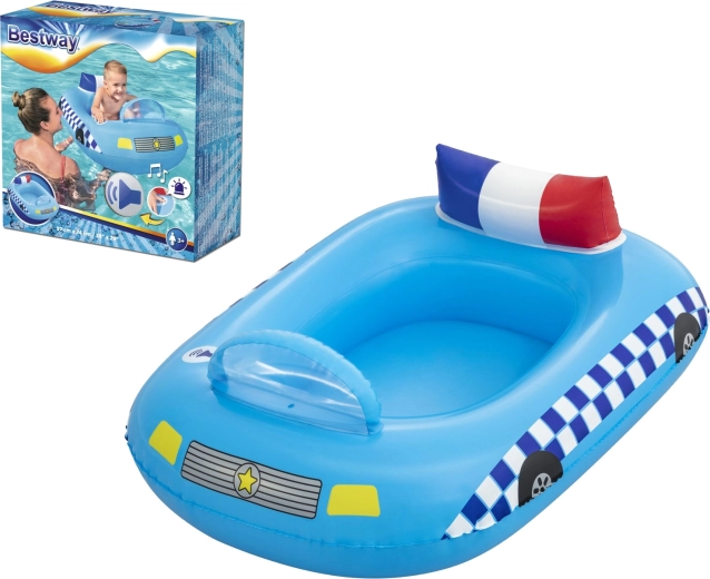 Inflatable police boat with siren 97 × 74 cm