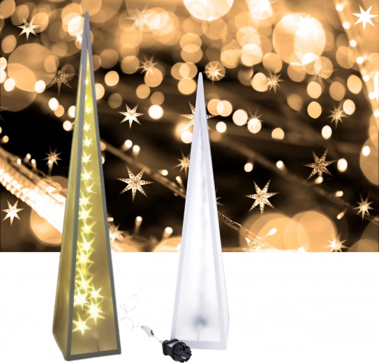 Jõulune LED-lamp pöörlevate tähtedega 60 cm