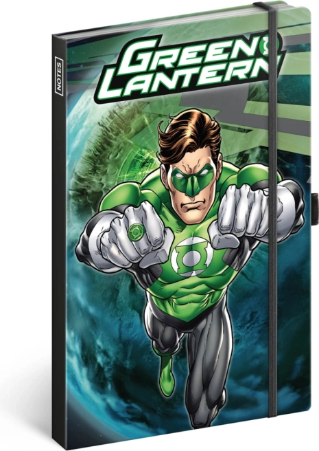 Kõvakaaneline jooneline märkmik Green Lantern