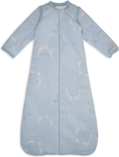 Lodger sleeping bag with detachable sleeves matcha blue fogg, size 86/98