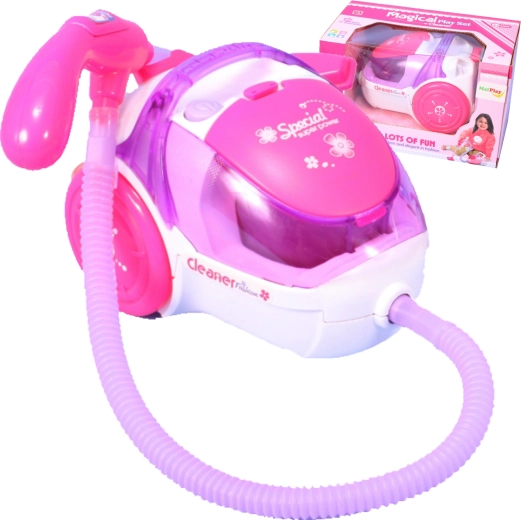 Mängutolmuimeja Super Cleaner – valge-roosa
