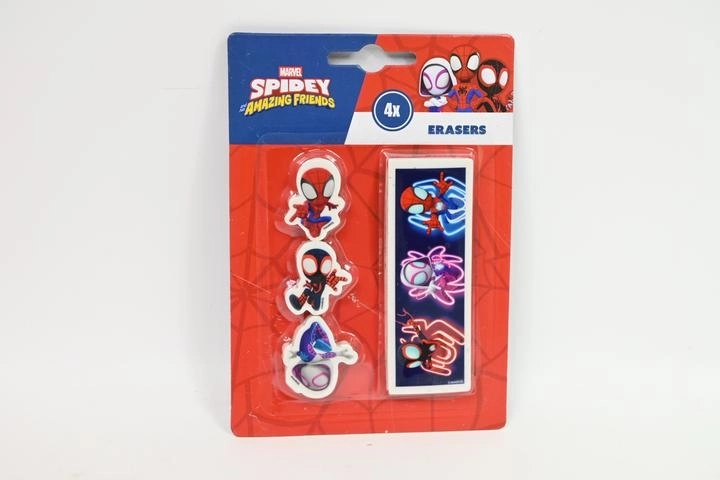 Spidey and His Amazing Friends Erasers – Set of 4