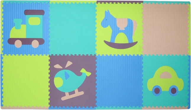 Vahtpuzzle poistele mänguasjadega, servadega