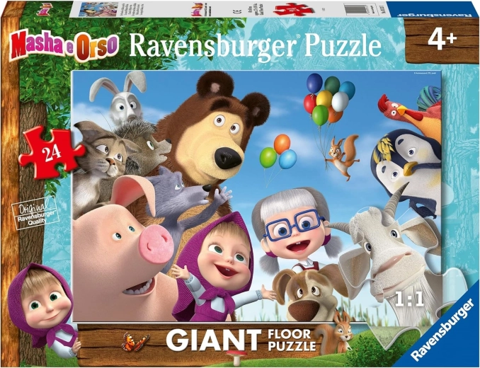 Ravensburger giant floor puzzle Masha and the Bear (24 pieces)