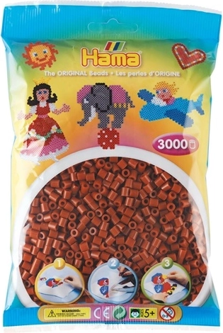 Hama Midi Iron-On Beads 3000 pcs Brick Brown
