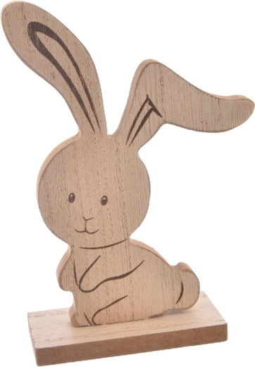 Wooden bunny in beige – interior decoration