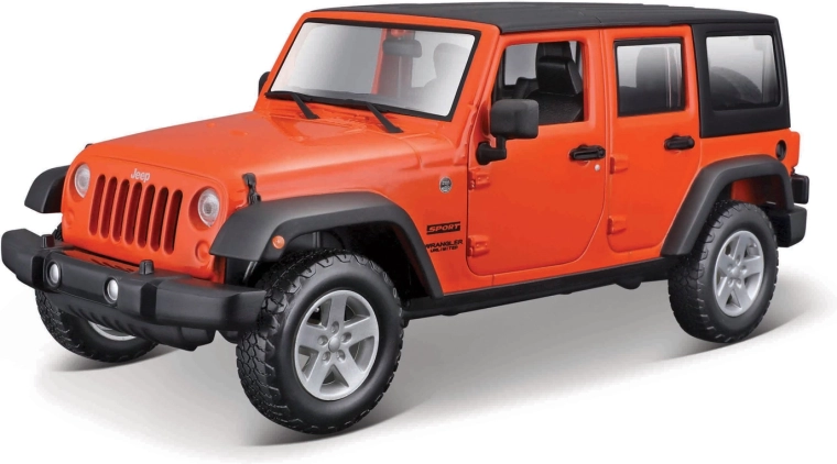 Maisto Jeep Wrangler Unlimited 2015 metallist oranž 1:24