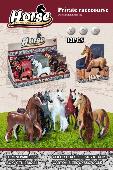 Pony – plastic figurine in 6 colors