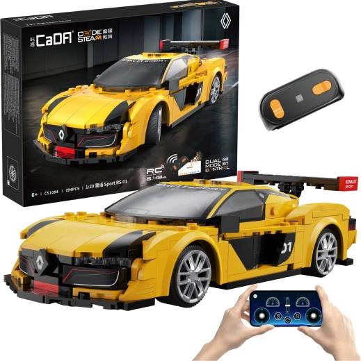 CaDA RC ehituskomplekt võidusõiduauto RENAULT SPORT RS.01 1:20, 294 osa, Dual Mode